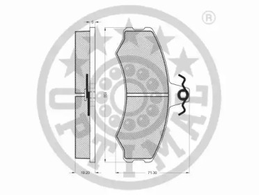 Комплект тормозных колодок OPTIMAL 9292