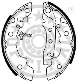 Комлект тормозных накладок OPTIMAL BB-0380