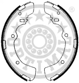 Комлект тормозных накладок OPTIMAL BB-3790