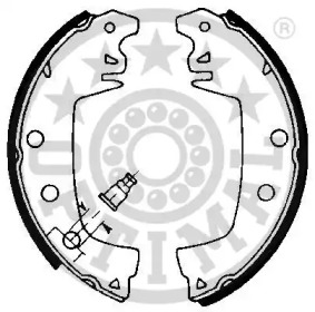 Комлект тормозных накладок OPTIMAL BB-6551