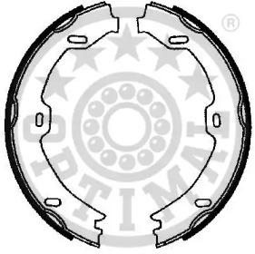 Комлект тормозных накладок OPTIMAL BB-7244