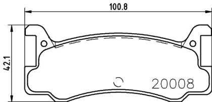 Комплект тормозных колодок PAGID T0025