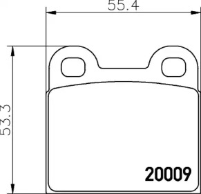 Комплект тормозных колодок PAGID T0455