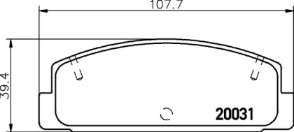 Комплект тормозных колодок PAGID T3052