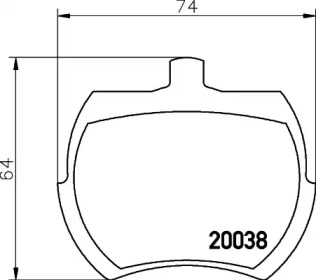 Комплект тормозных колодок PAGID T0569