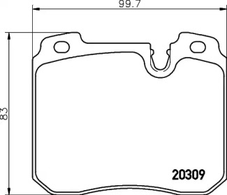 Комплект тормозных колодок PAGID T1115