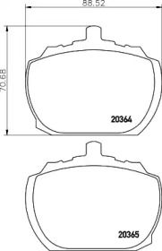 Комплект тормозных колодок PAGID T0571