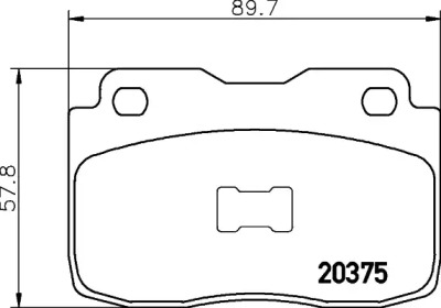 Комплект тормозных колодок, дисковый тормоз PAGID T0310