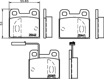 Комплект тормозных колодок PAGID T1056