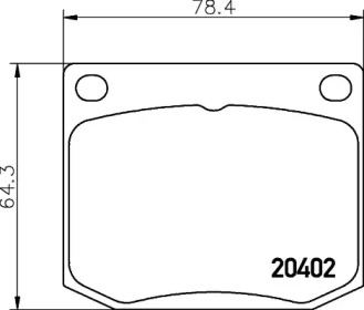 Комплект тормозных колодок PAGID T4027