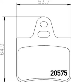 Комплект тормозных колодок PAGID T0150