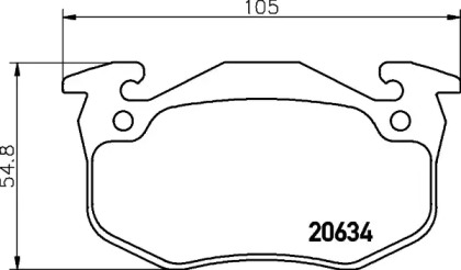 Комплект тормозных колодок PAGID T1065