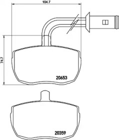 Комплект тормозных колодок PAGID T0048