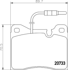 Комплект тормозных колодок PAGID T1064