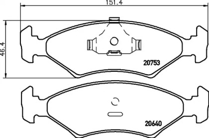 Комплект тормозных колодок PAGID T4017