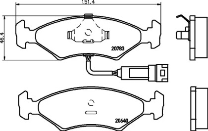 Комплект тормозных колодок PAGID T4019