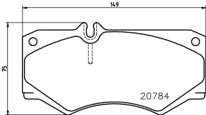 Комплект тормозных колодок PAGID T0311