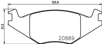 Комплект тормозных колодок PAGID T4150