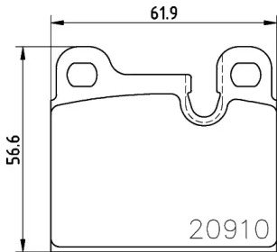 Комплект тормозных колодок PAGID T1119