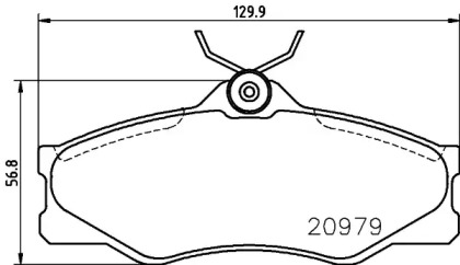 Комплект тормозных колодок PAGID T5012