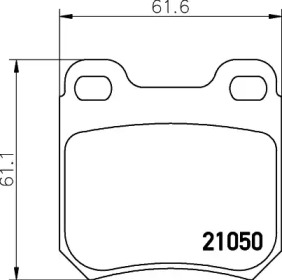 Комплект тормозных колодок PAGID T1016