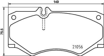 Комплект тормозных колодок PAGID T2657