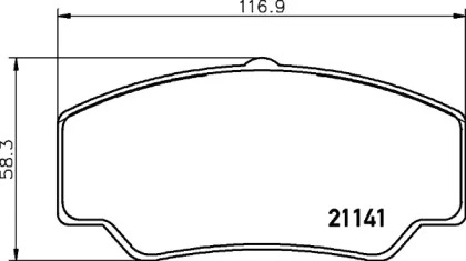 Комплект тормозных колодок PAGID T0348