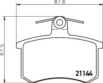 Комплект тормозных колодок PAGID T5056