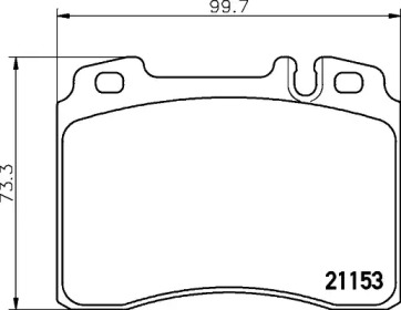 Комплект тормозных колодок PAGID T1126