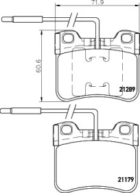 Комплект тормозных колодок PAGID T1090