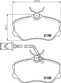 Комплект тормозных колодок PAGID T5046