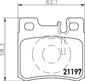 Комплект тормозных колодок PAGID T1014