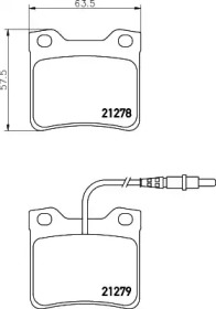 Комплект тормозных колодок PAGID T1038