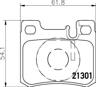 Комплект тормозных колодок PAGID T1067