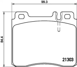 Комплект тормозных колодок PAGID T1049