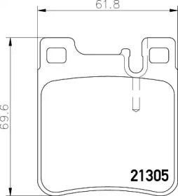 Комплект тормозных колодок PAGID T1050