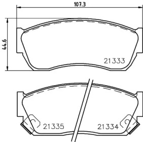 Комплект тормозных колодок PAGID T0032