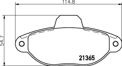 Комплект тормозных колодок PAGID T9021