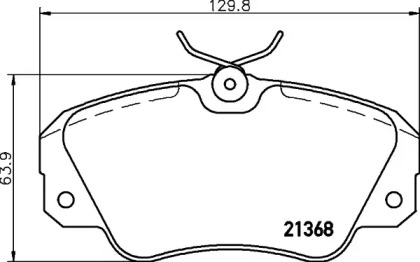 Комплект тормозных колодок PAGID T5030