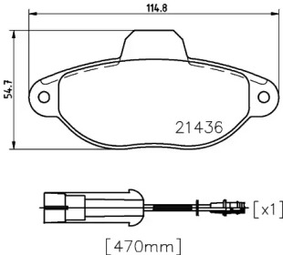 Комплект тормозных колодок PAGID T9030