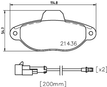 Комплект тормозных колодок PAGID T2216