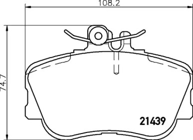 Комплект тормозных колодок PAGID T5067