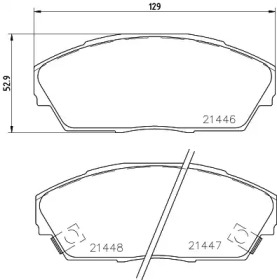 Комплект тормозных колодок PAGID T0370