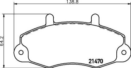 Комплект тормозных колодок PAGID T0389