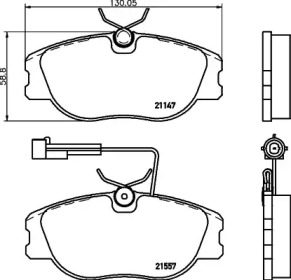 Комплект тормозных колодок PAGID T5058