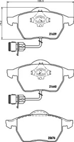 Комплект тормозных колодок PAGID T1162