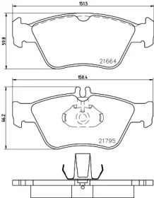 Комплект тормозных колодок PAGID T1091