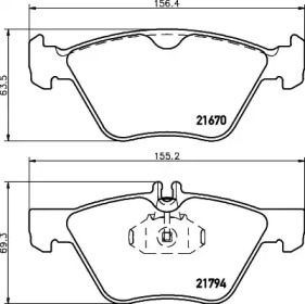 Комплект тормозных колодок PAGID T1092