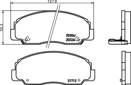 Комплект тормозных колодок PAGID T1286