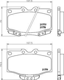 Комплект тормозных колодок PAGID T3057